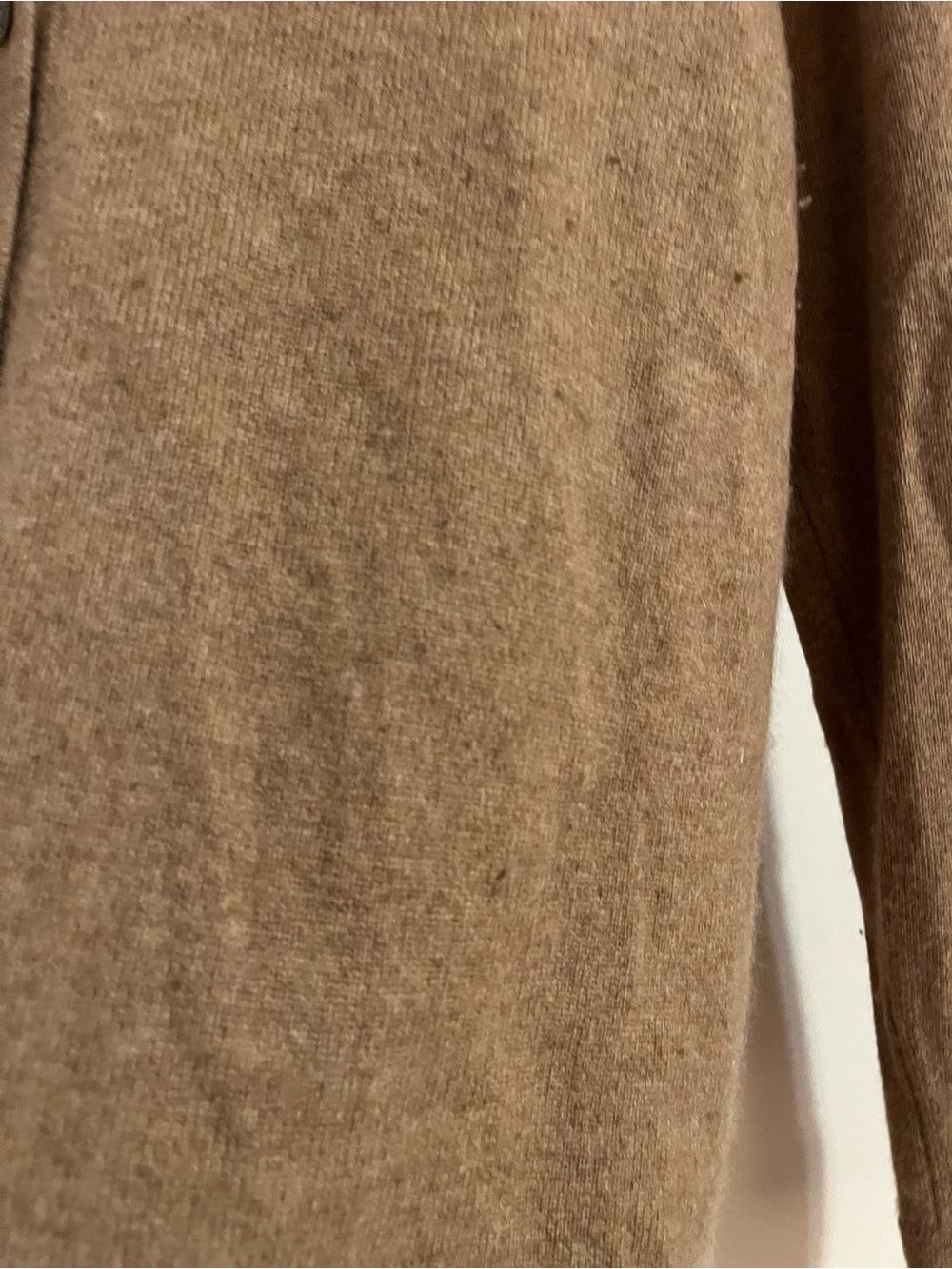 Valerie Stevens Brown Cashmere Button-Front Collared Cardigan - Picture 5 of 9